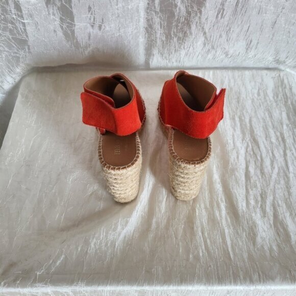 Maypol - Red  Leather Espadrilles  Shoes NWOT Women’s Sz 8 - Picture 10 of 14